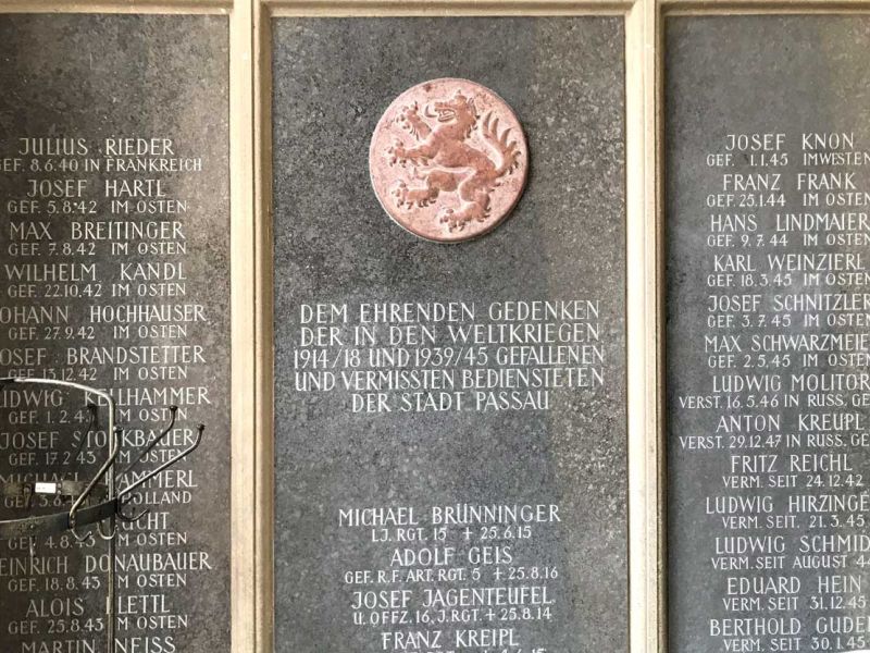 Denkmal in Passau, Rathaus 1.Stock