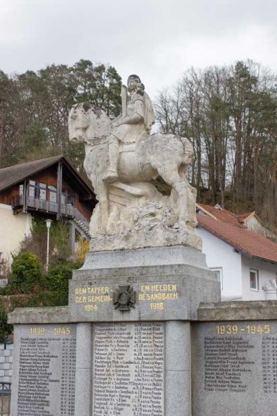 Kriegerdenkmal in Sandbach, Vilshofen